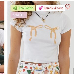 Lisa Says Gah Buon Giorno Pasta Bow Tee